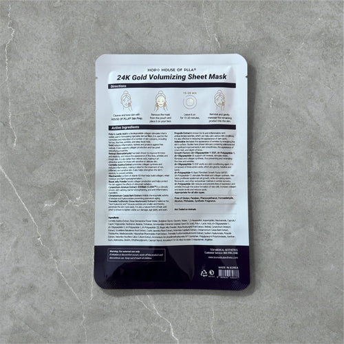 HOP+ 24k Gold Sheet Mask box of 5