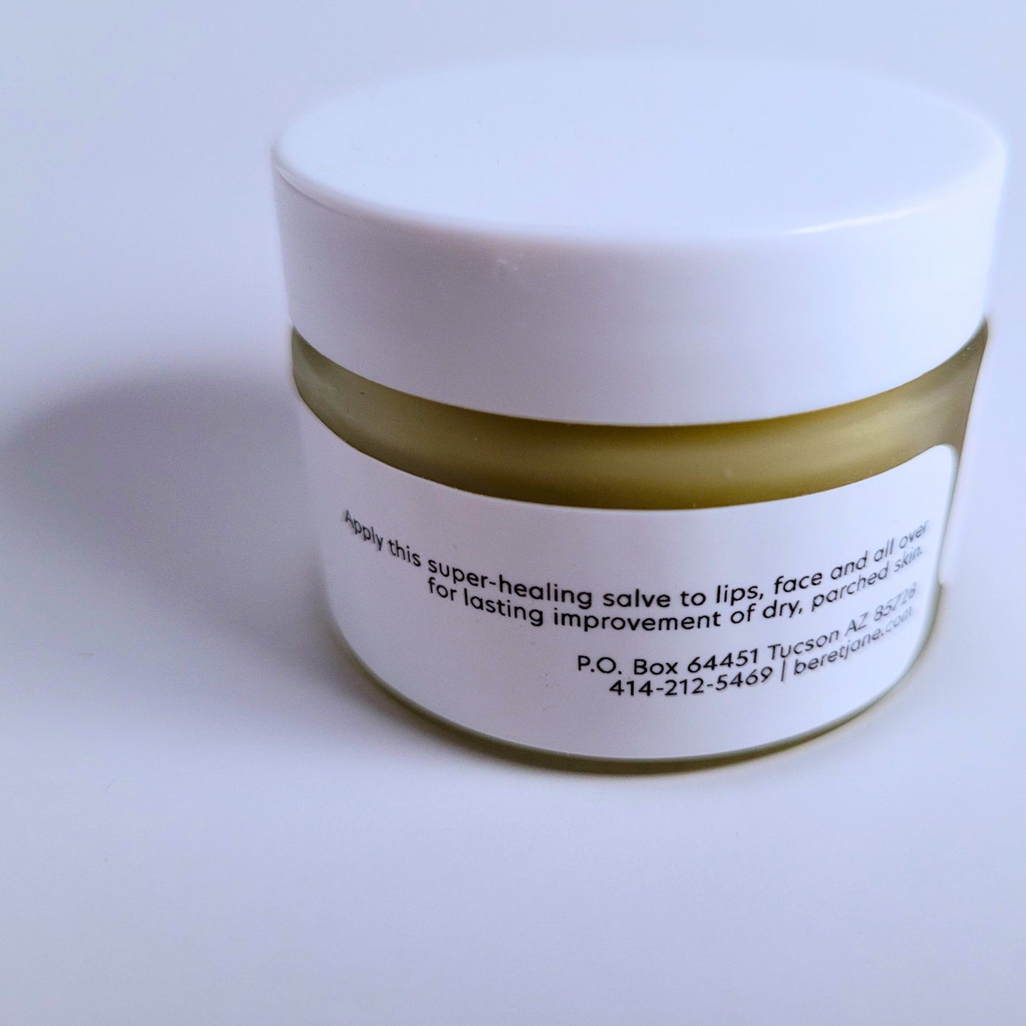 Beret Jane Miracle Salve label showing directions for use