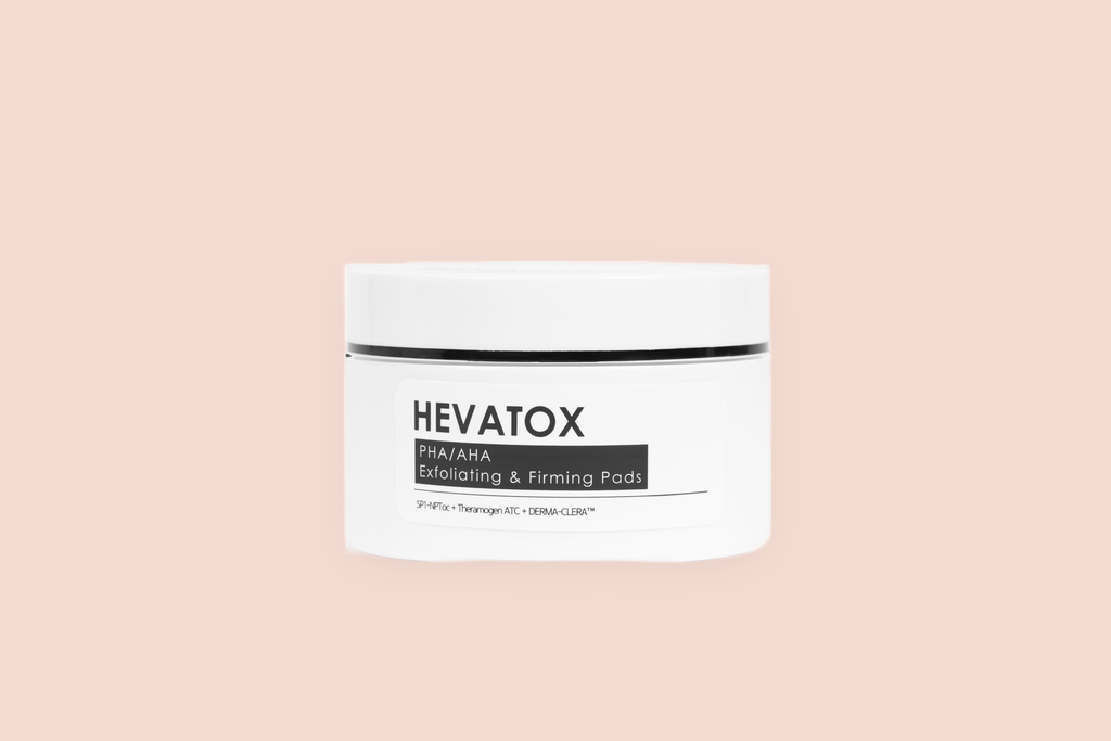 HEVATOX PHA/AHA Exfoliating & Firming Pads jar front
