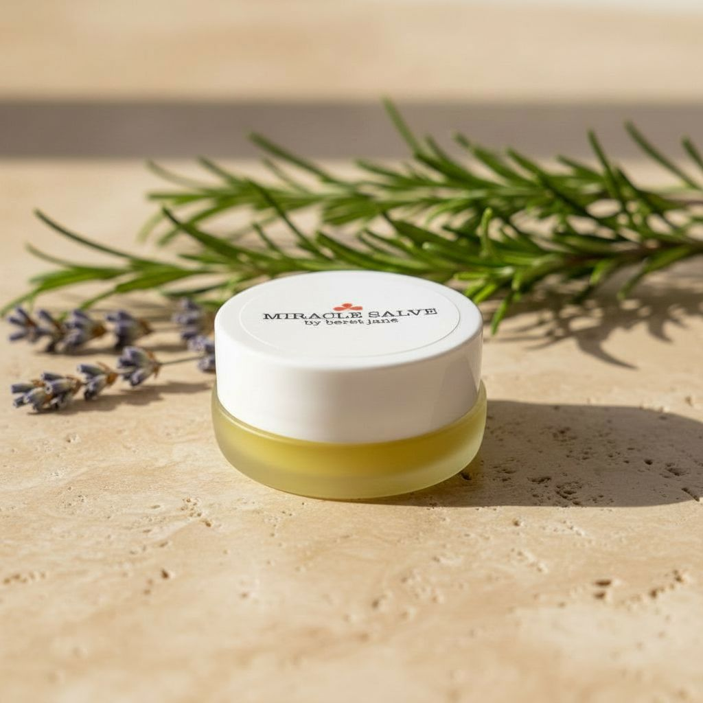 Miracle Salve small travel tin, lid on - rosemary and lavender